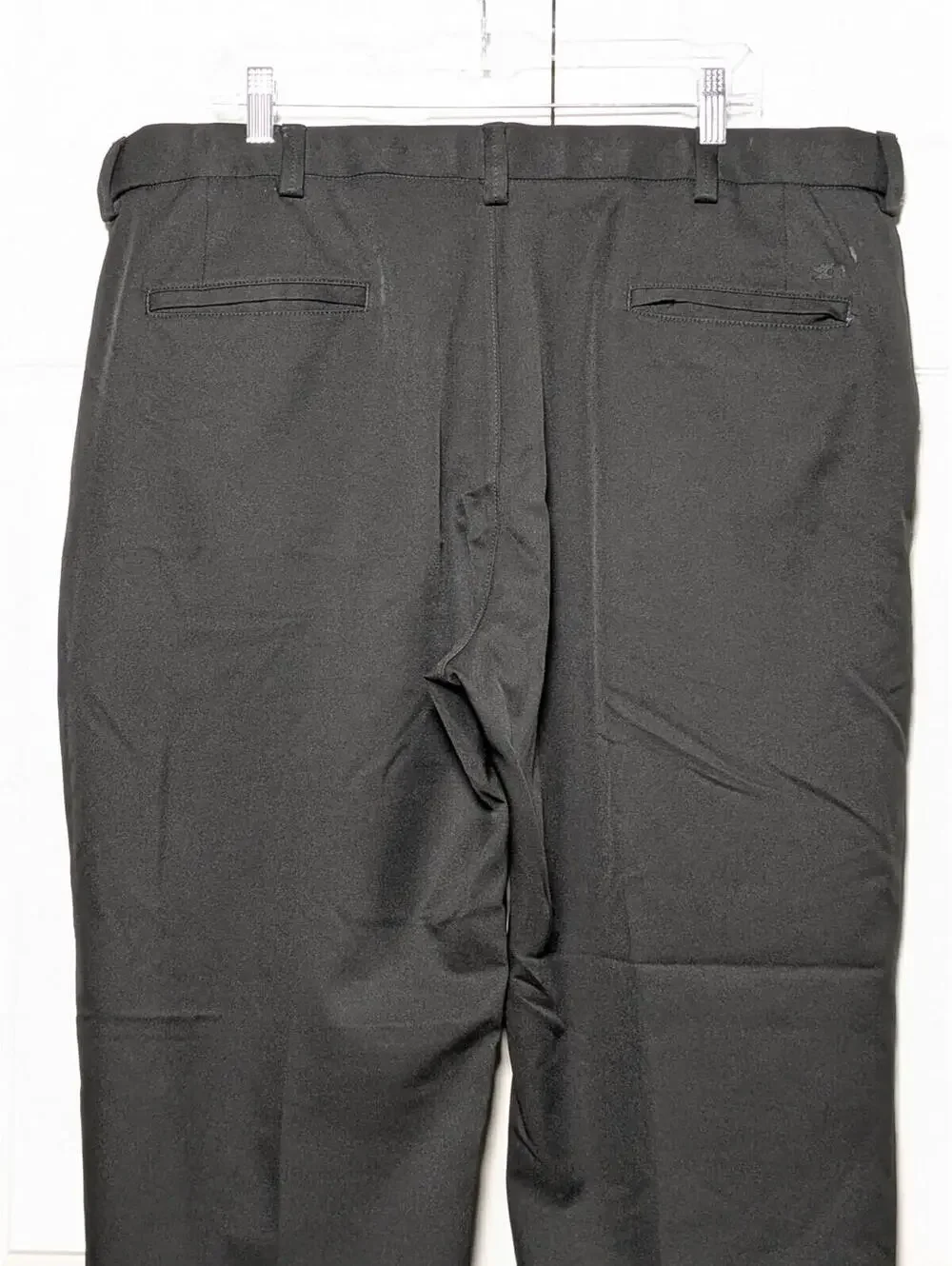 Haggar H26 Men's Black Dress Pants, W40 L30, Big & Tall, Comfort Waistband
